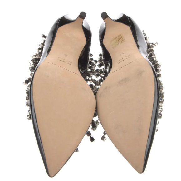 Unique Christopher Kane Patent Leather Crystal Embellishments Pumps - Picture 8 of 10